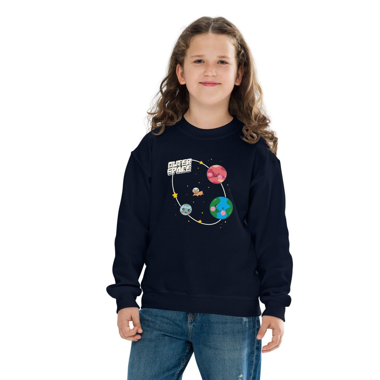 OUTER SPACE SWEATSHIRT FOR KIDS