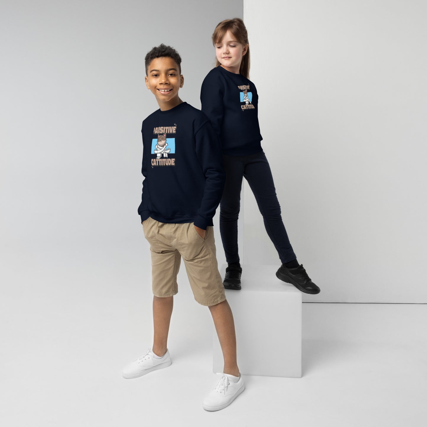 KIDS CREW SWEATSHIRTS SOFT AND CONFORTABLE