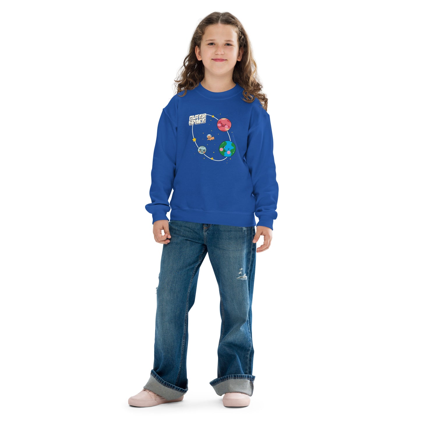 OUTER SPACE SWEATSHIRT FOR KIDS