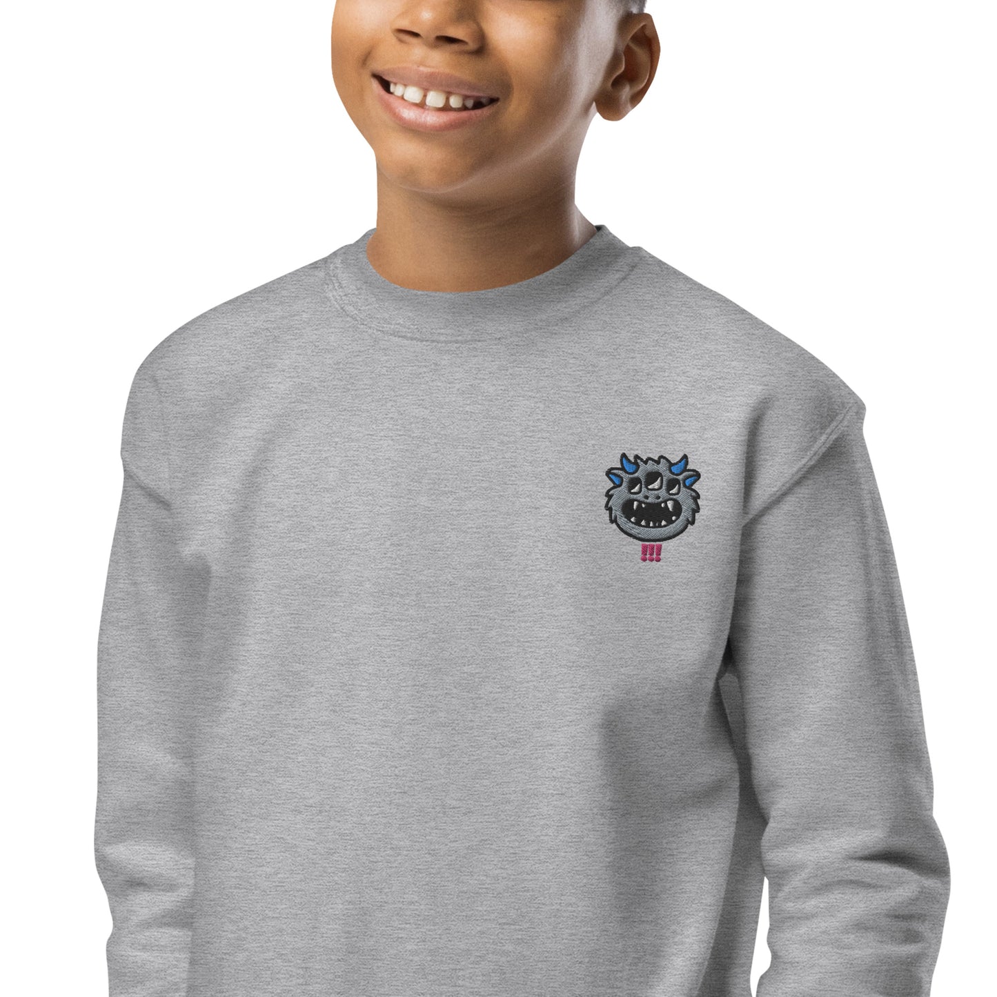 GENDER NEUTRAL CREWNECK SWEATSHIRT FOR KIDS EMBROIDERED