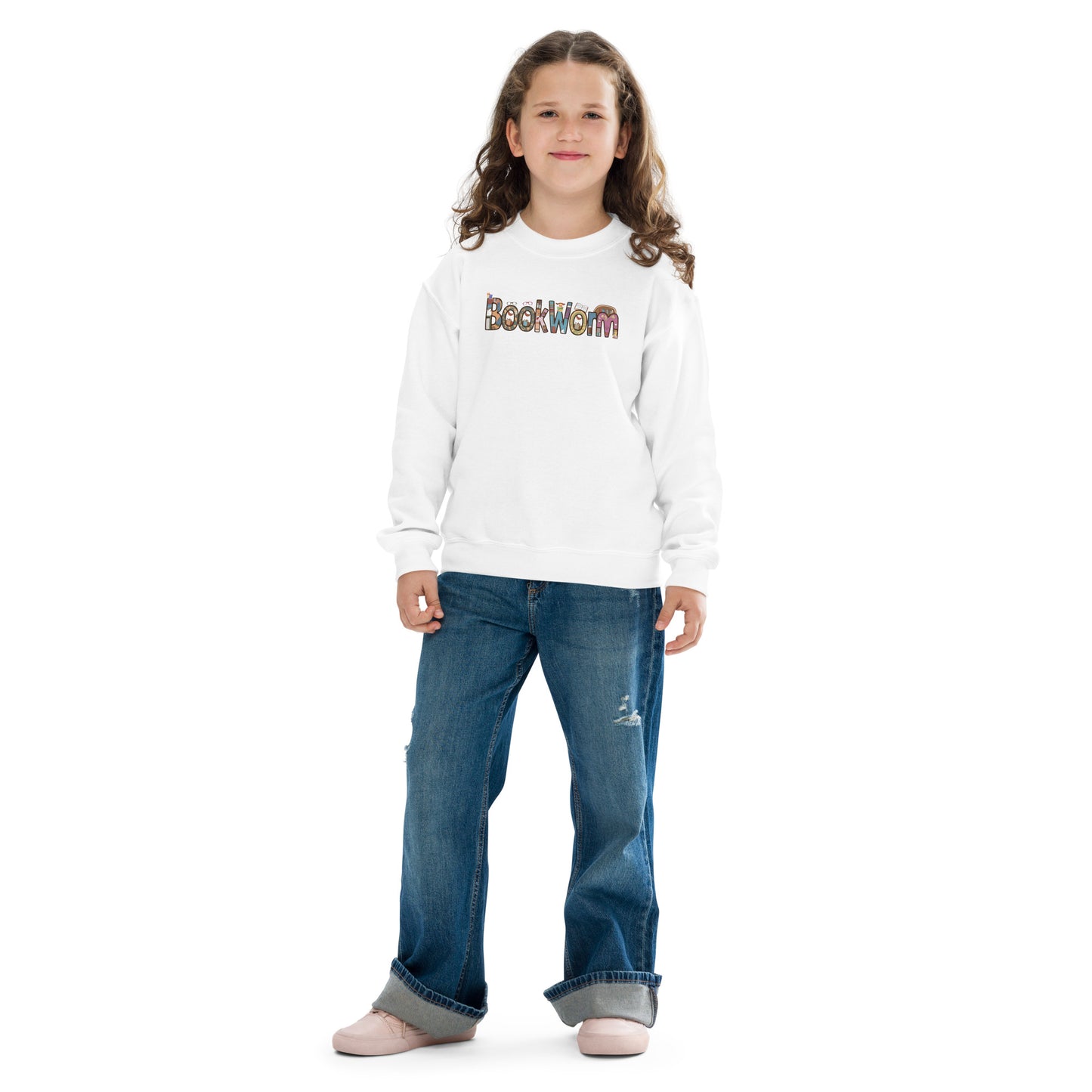 YOUTH CREWNECK SWEATSHIRT BOOKWORM