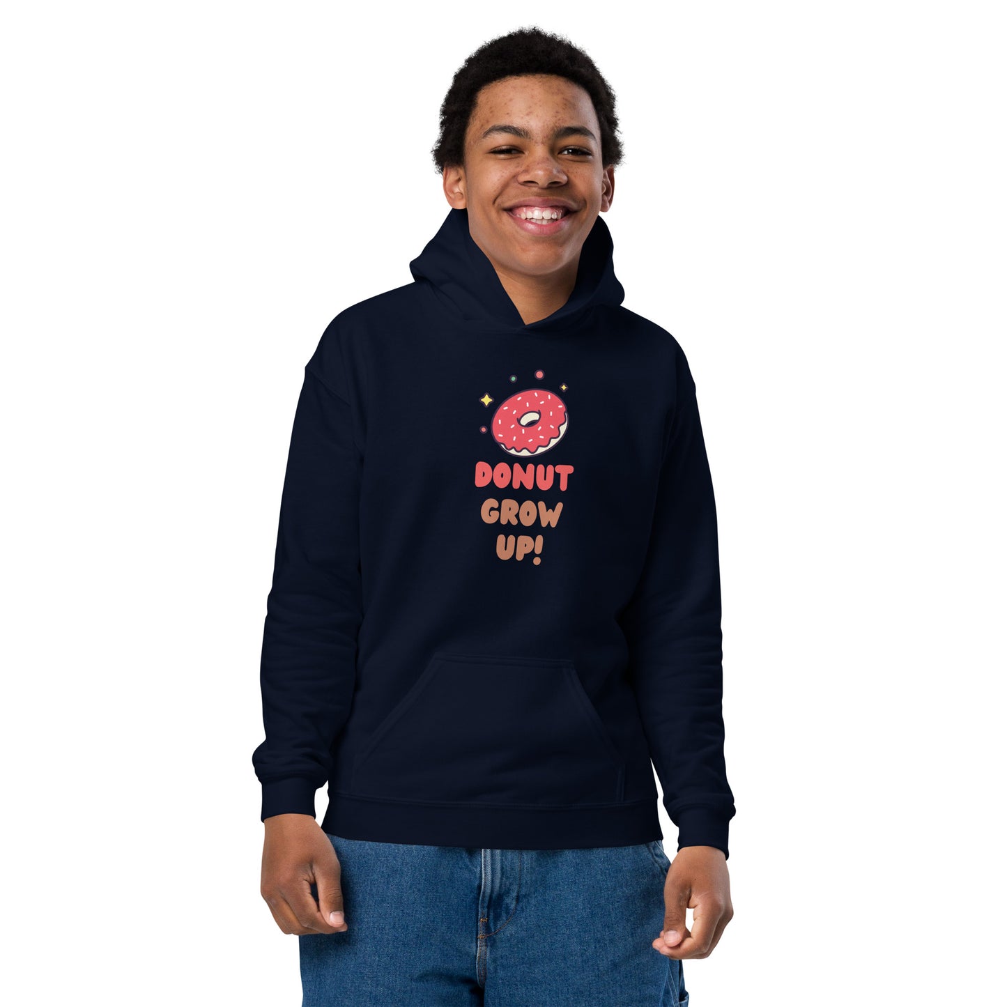 DONUT GROW UP HOODIES FOR GIRLS AND BOYS